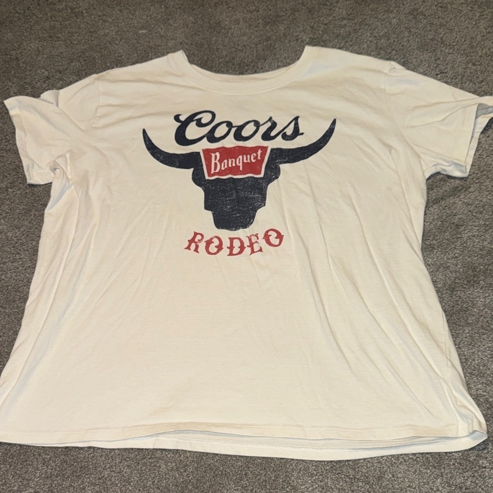 Coors Banquet Rodeo Women's White Tee